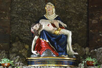 Diese Pieta stammt sehr wahrscheinlich aus der 1794 ausgebrannten Johanniskirche an der Lahnm&uuml;ndung.